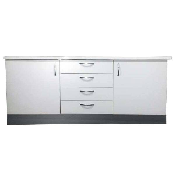 MEUBLE DENTAIRE PRATIKA 2 PORTES/4 TIROIRS/CHARIOT MOBILE 5 TIROIRS L180cm