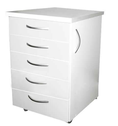 [M1002] MEUBLE MOBILE 5 TIROIRS L45*H75*P50 PRATIKA